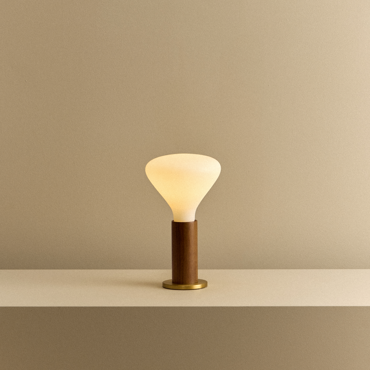 Tala Knuckle Table Lamp in Walnut + Noma