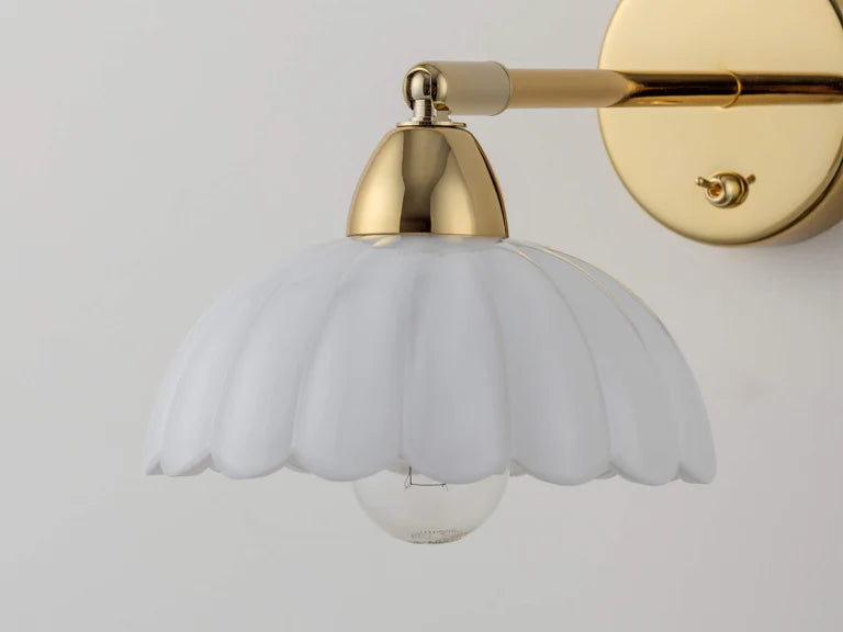 Houseof White Flower Sconce Wall Light