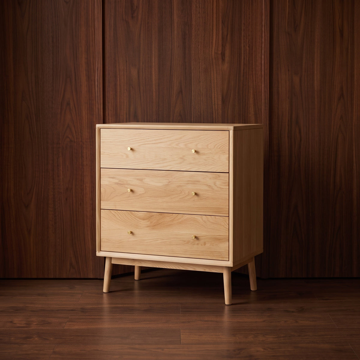 Fishe & Lilly Wright Oak Chest of 3 Drawers