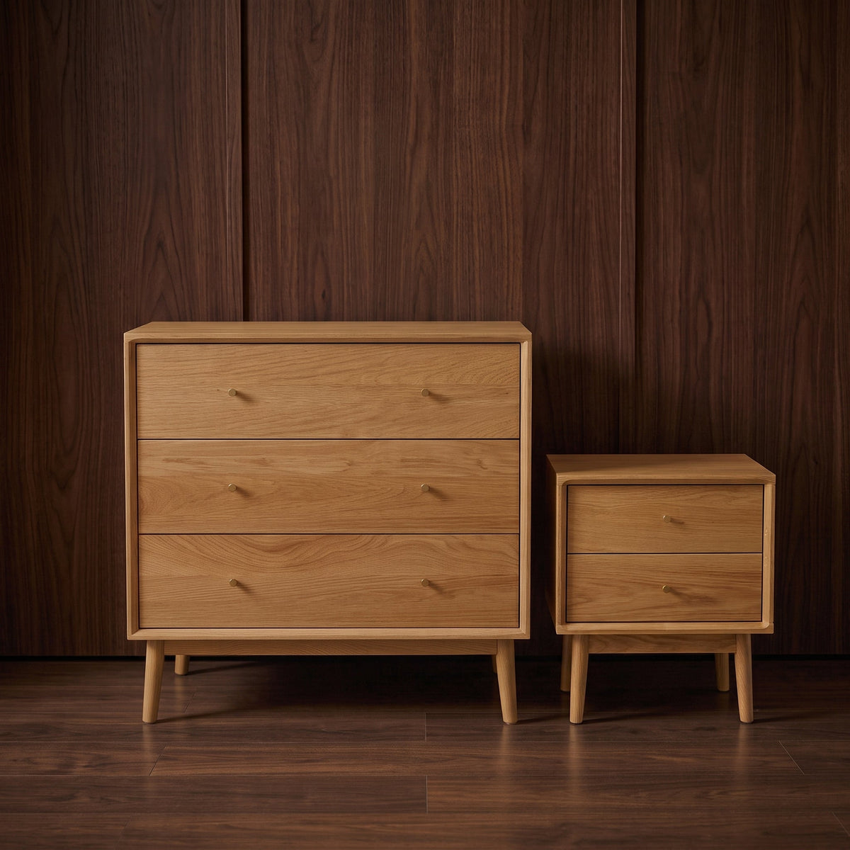 Fishe & Lilly Wright Oak Chest of 3 Drawers
