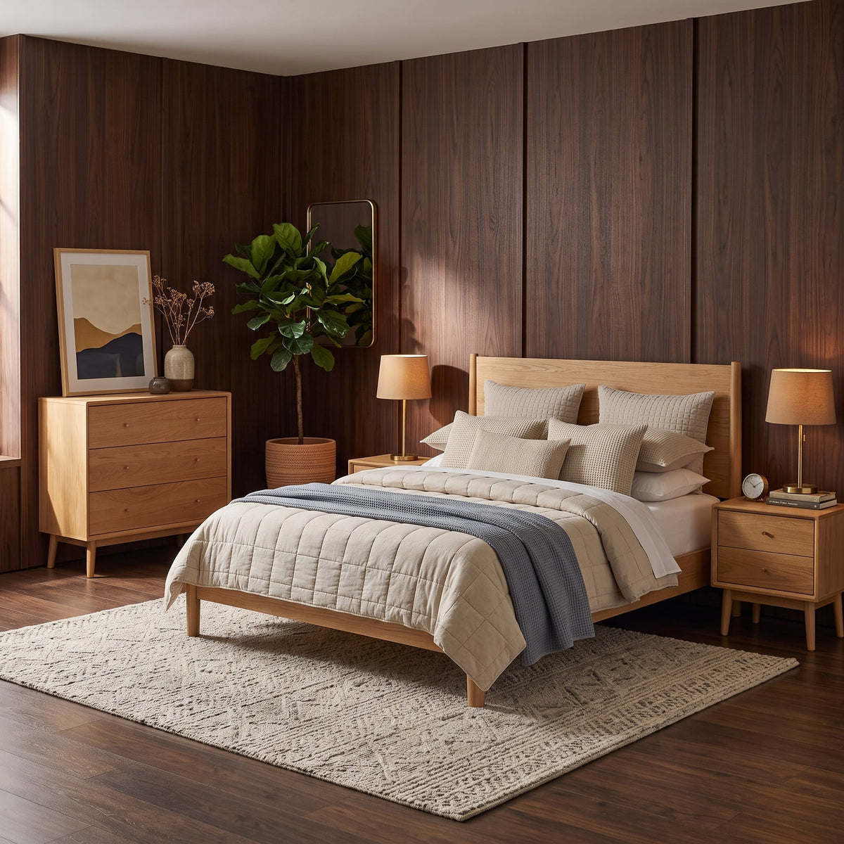 Fishe & Lilly Wright Oak Chest of 3 Drawers