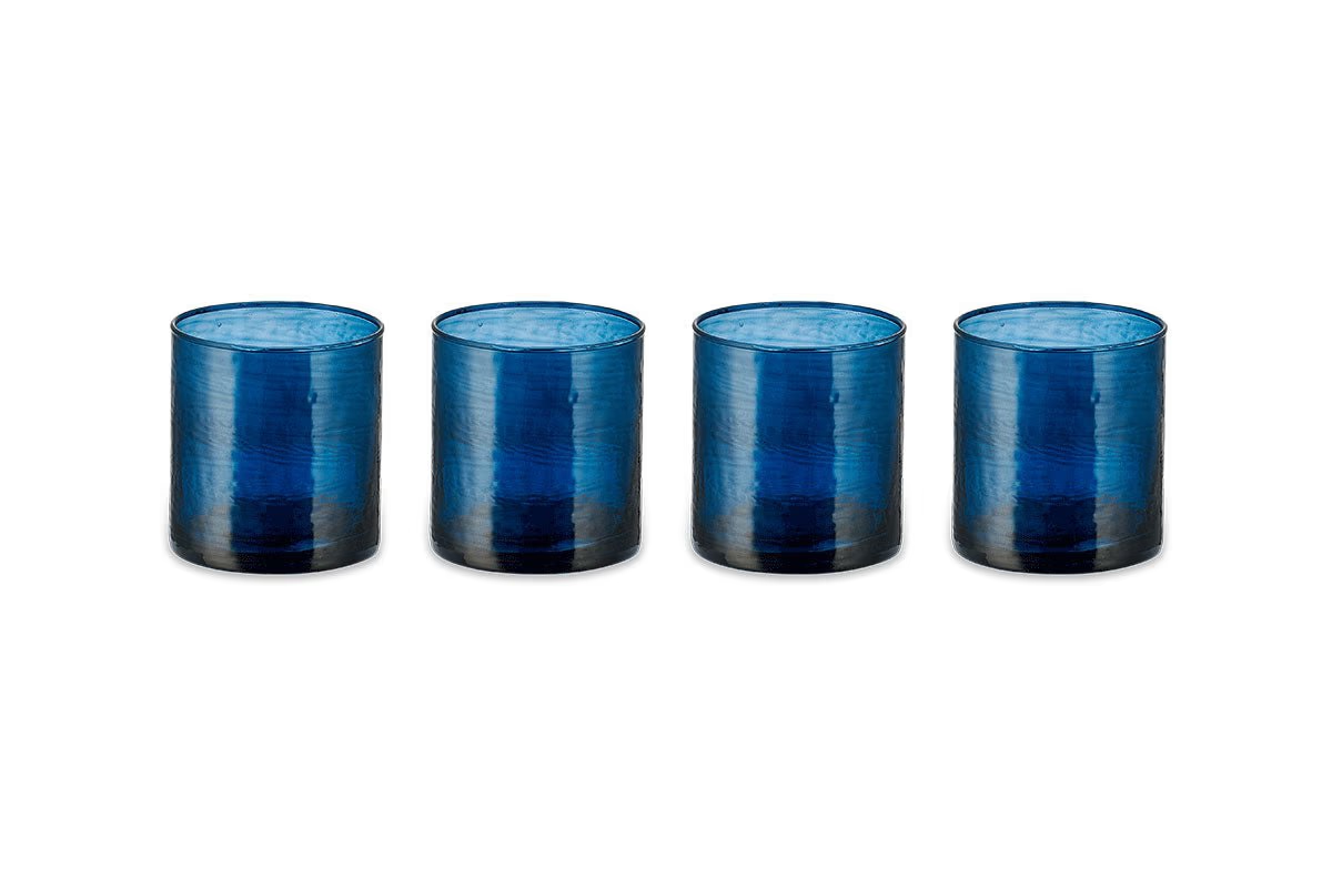 Nkuku - Yala Hammered Tumbler - Indigo (Set of 4)