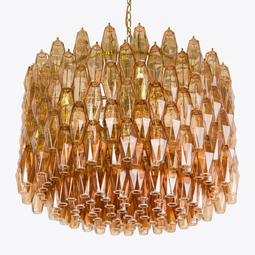 Pure White Lines Drum Sorrento Chandelier