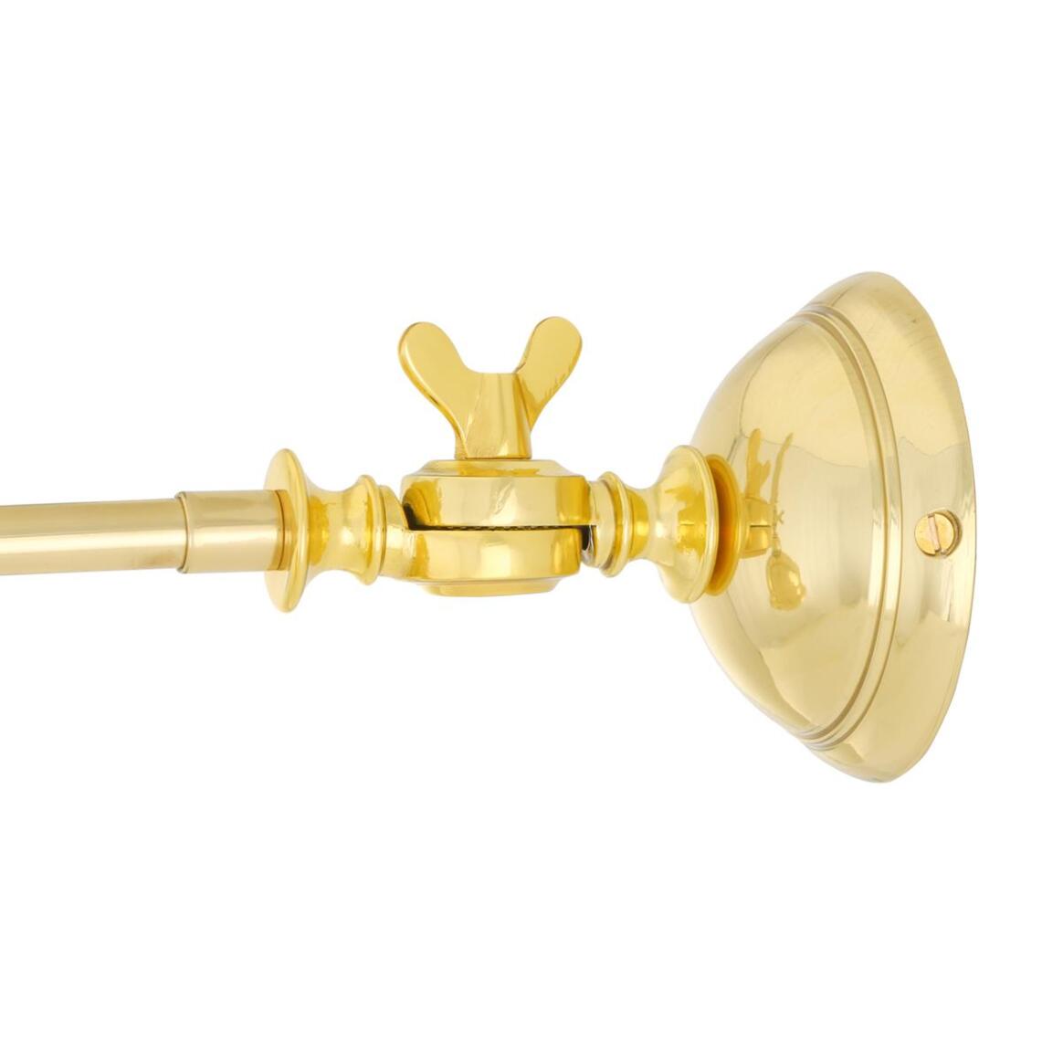 Mullan - Apia Vintage Swivel Brass Picture Light - Polished Brass Finish
