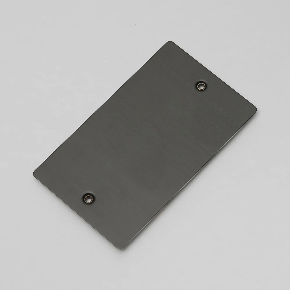 Buster & Punch - 2G Wall Plate Blank - Smoked Bronze Finish