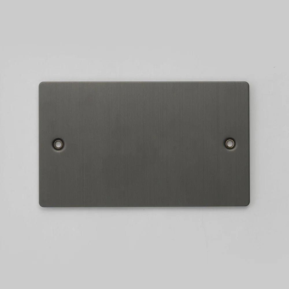 Buster & Punch - 2G Wall Plate Blank - Smoked Bronze Finish