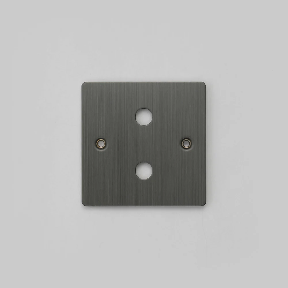 Buster & Punch - 1G Wall Plate For 2 Dimmers Only - Smoked Bronze Finish