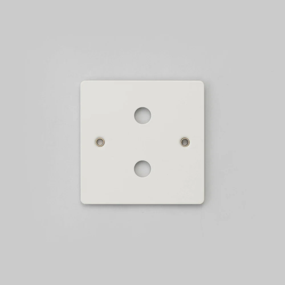 Buster & Punch - 1G Wall Plate For 2 Dimmers Only - White Finish