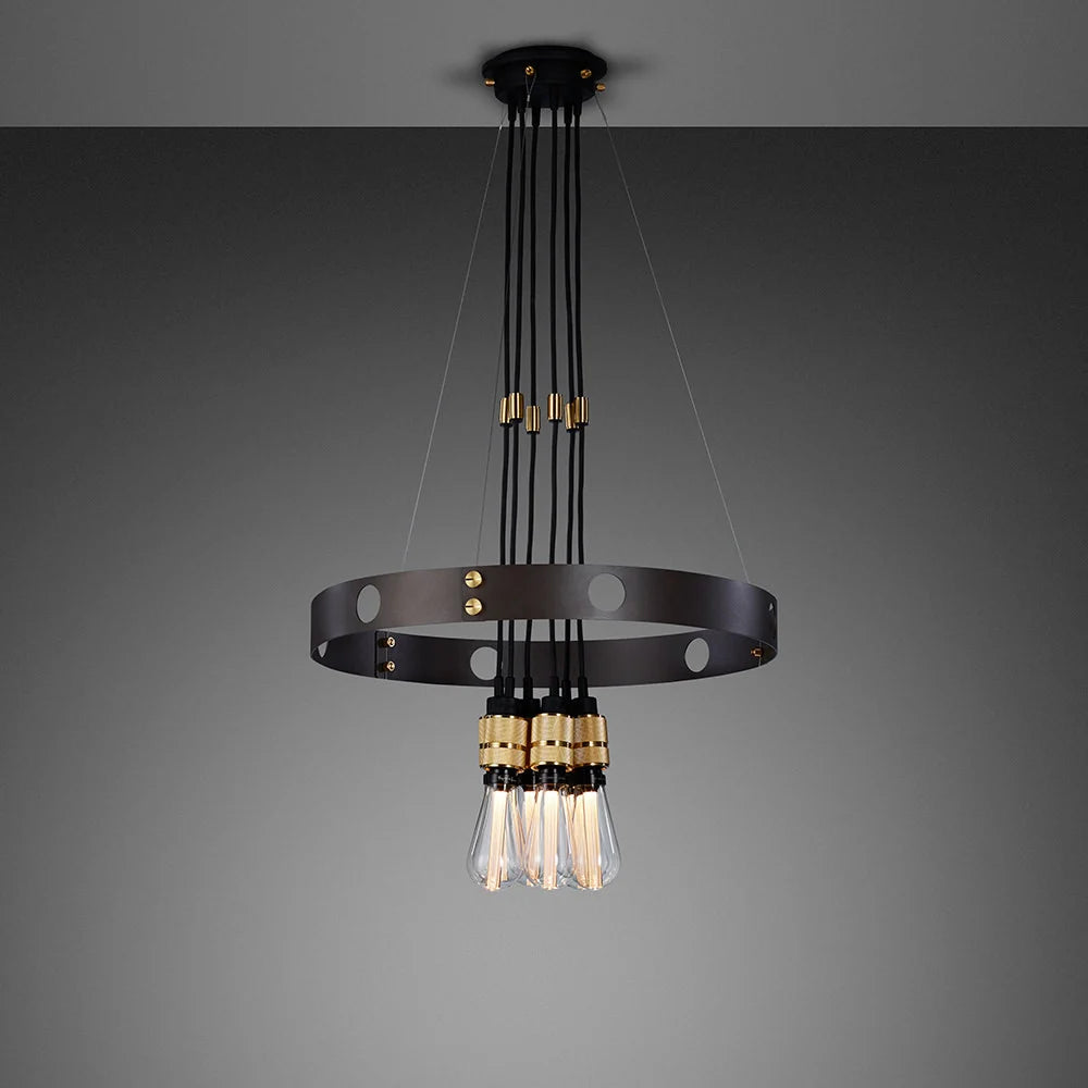 Buster & Punch Hero Pendant Chandelier Light - Graphite - Steel - 3m