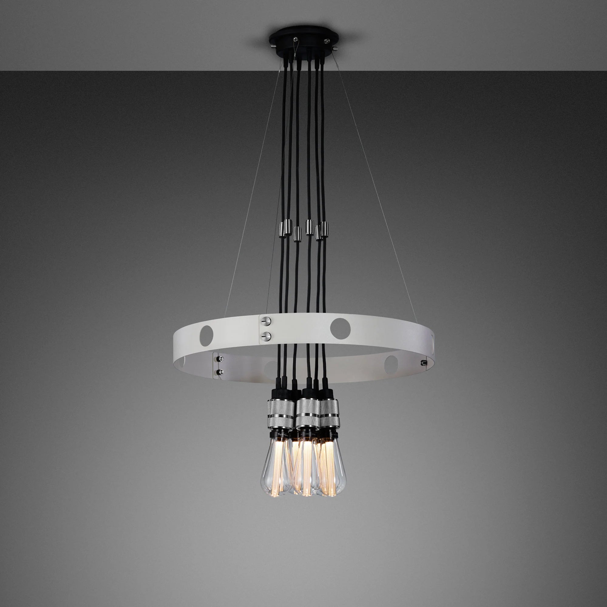 Buster & Punch Hero Pendant Chandelier Light - Stone - Brass - 3m