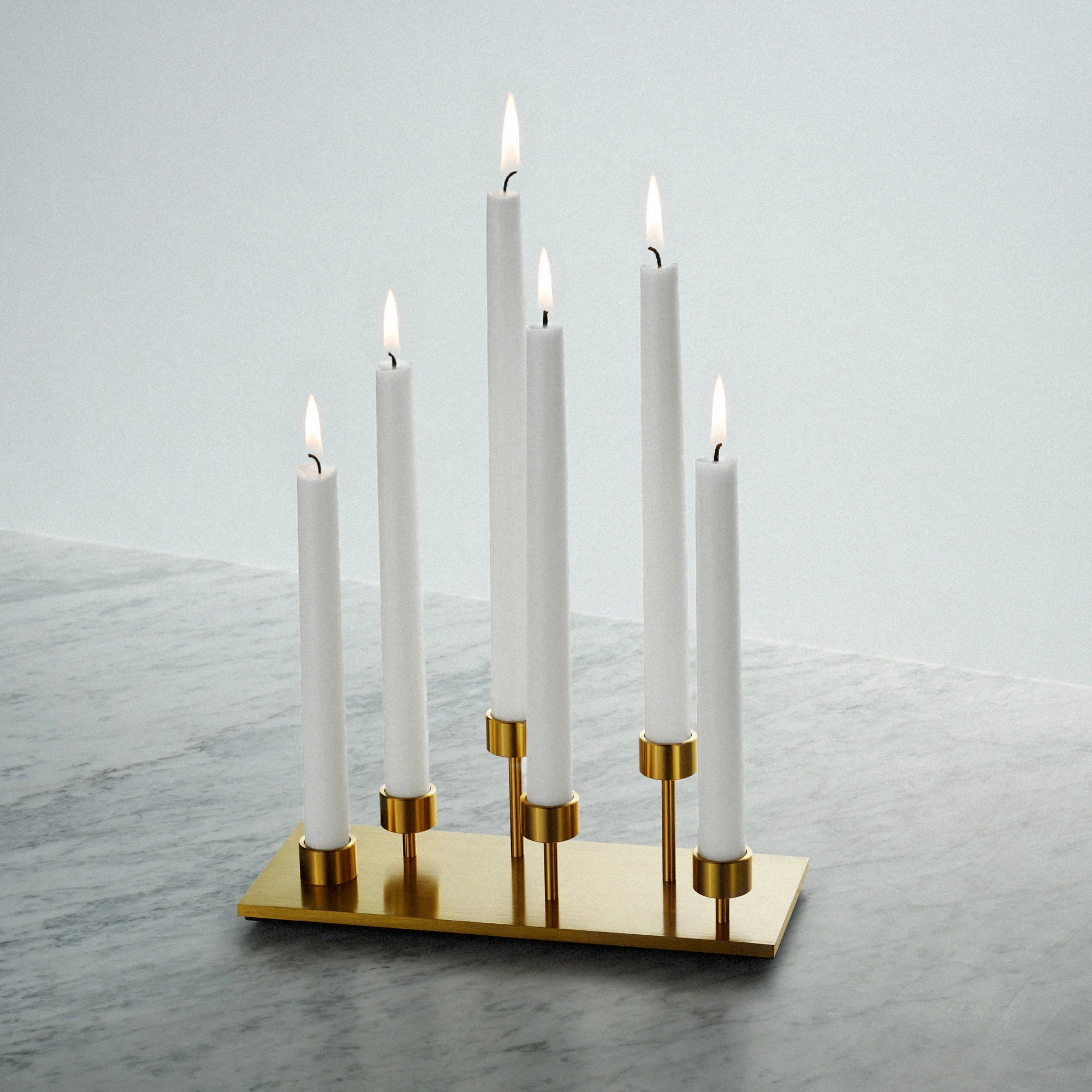 Buster & Punch Machined Candelabra - Brass