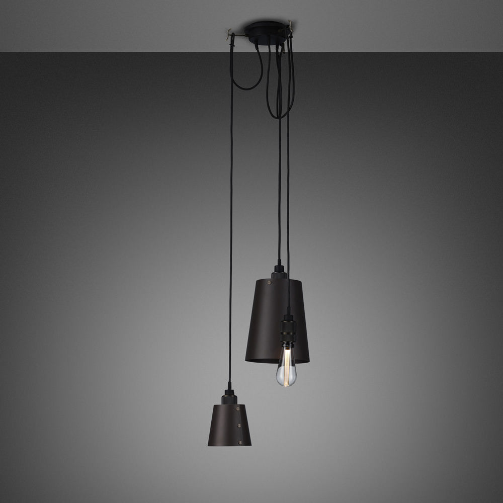 Buster & Punch Hooked Pendant Chandelier - 3.0 - Mix - Graphite - Smoked Bronze - 2.6m