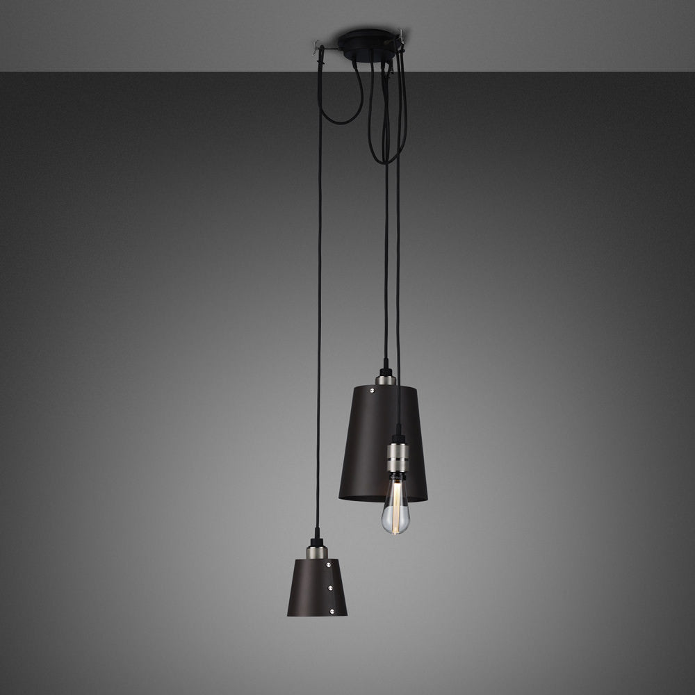 Buster & Punch Hooked Pendant Chandelier - 3.0 - Mix - Graphite - Steel - 2.6m