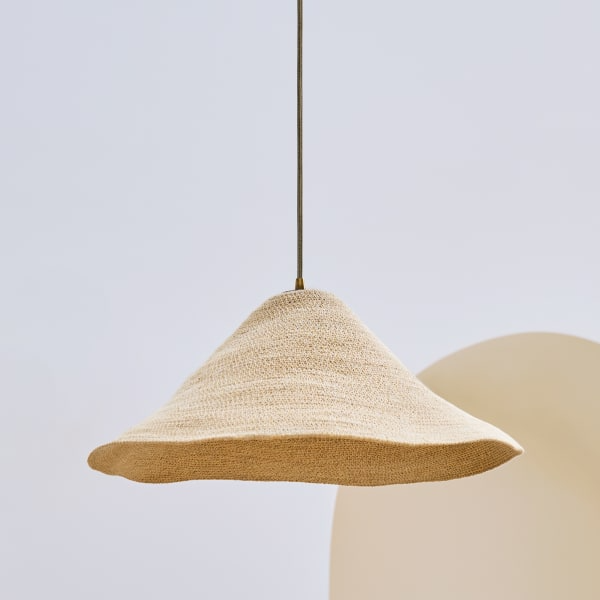 Pooky - Conical Basket Pendant Light Shade - Natural