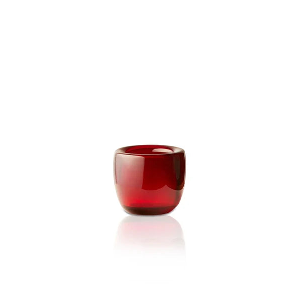 Pooky - Burly Tealight Holder - Ruby Glass
