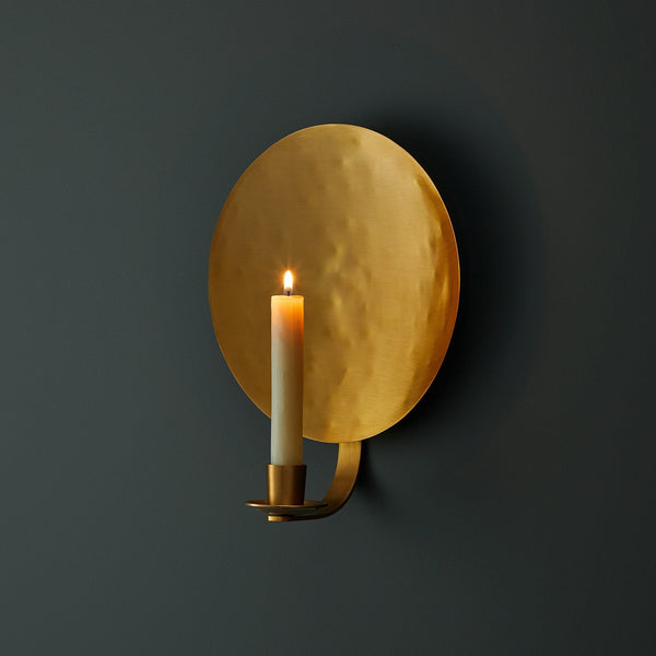 Pooky - Celeste Wall Mounted Candle Holder - Antique Brass