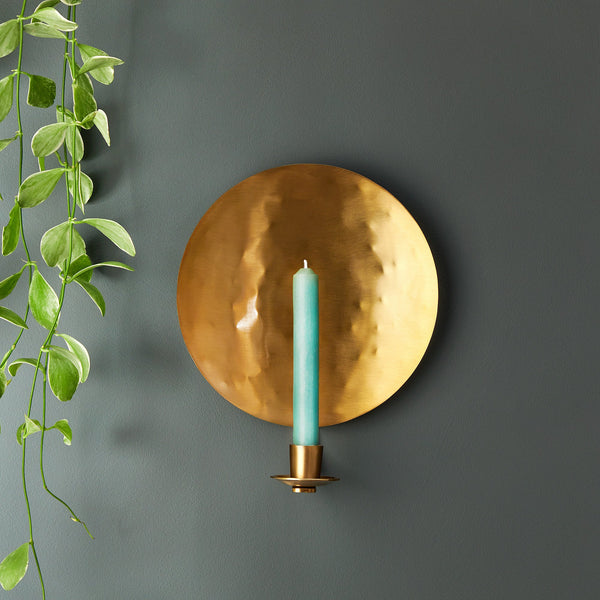 Pooky - Celeste Wall Mounted Candle Holder - Antique Brass