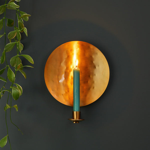 Pooky - Celeste Wall Mounted Candle Holder - Antique Brass