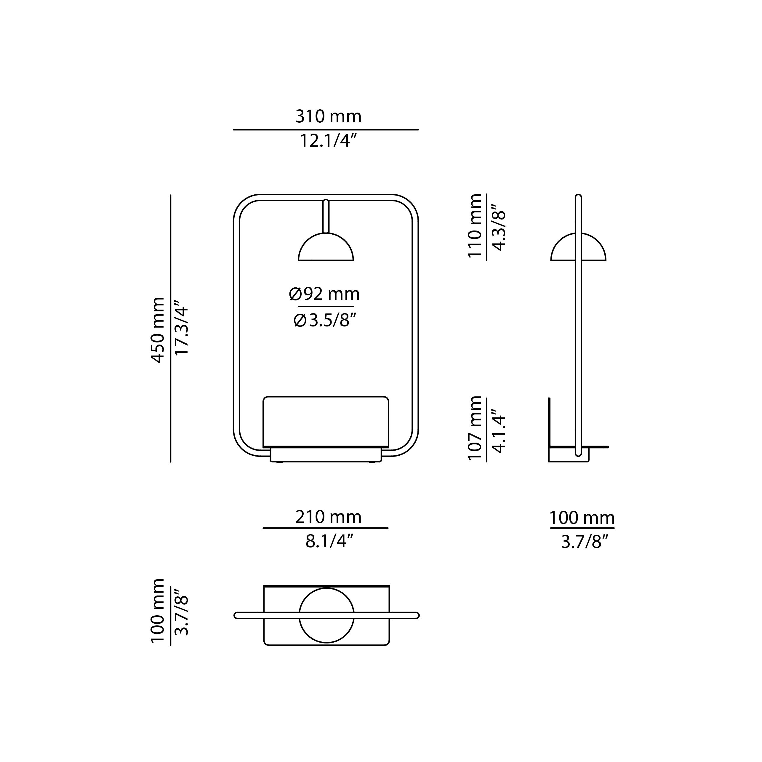 Estiluz - Cupolina Wall Lights - 3930 - 26 Black