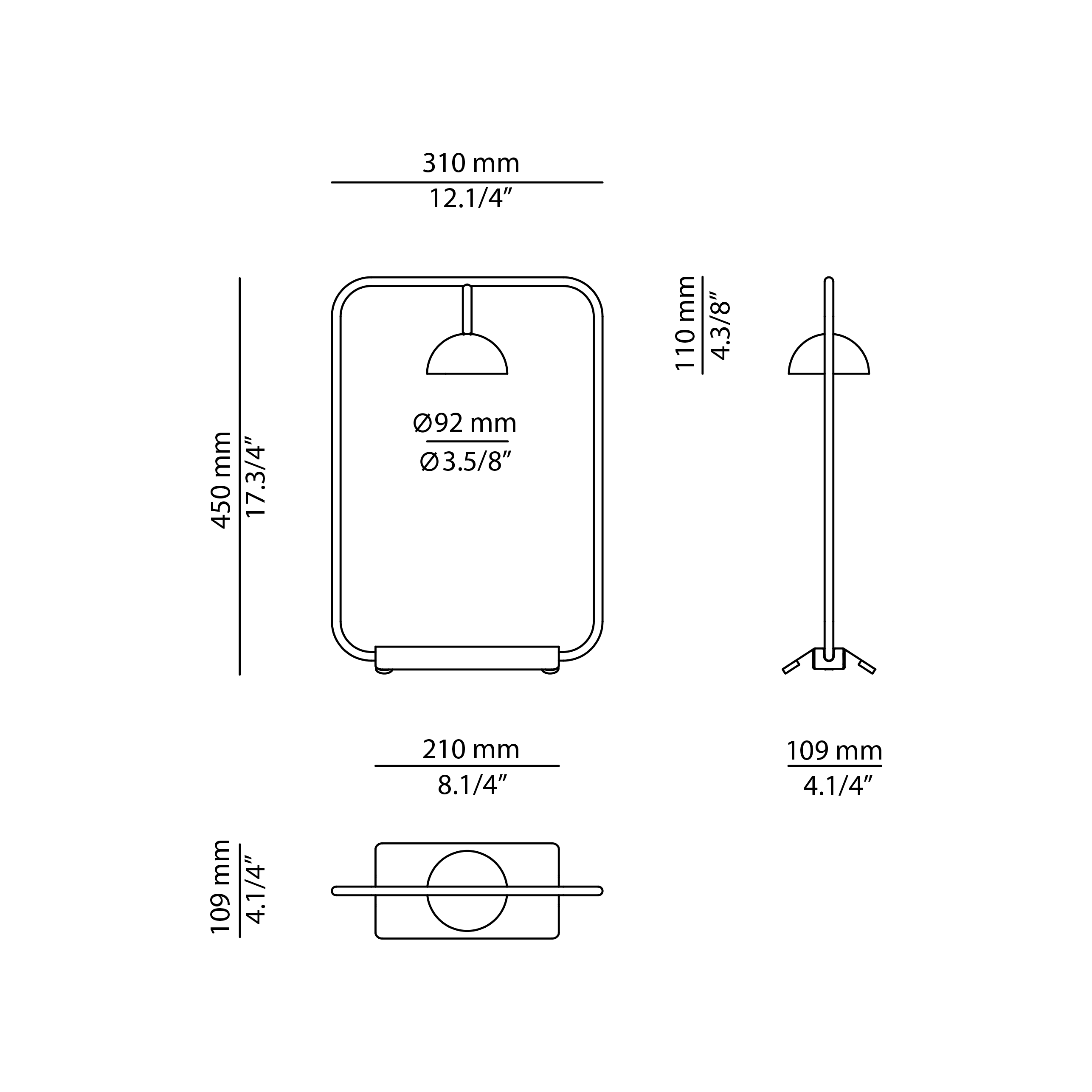 Estiluz - Cupolina Table Lamps - 3937 - 26 Black
