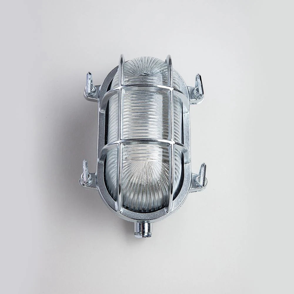 Old School Electric Oval Bulkhead - Small - Chrome