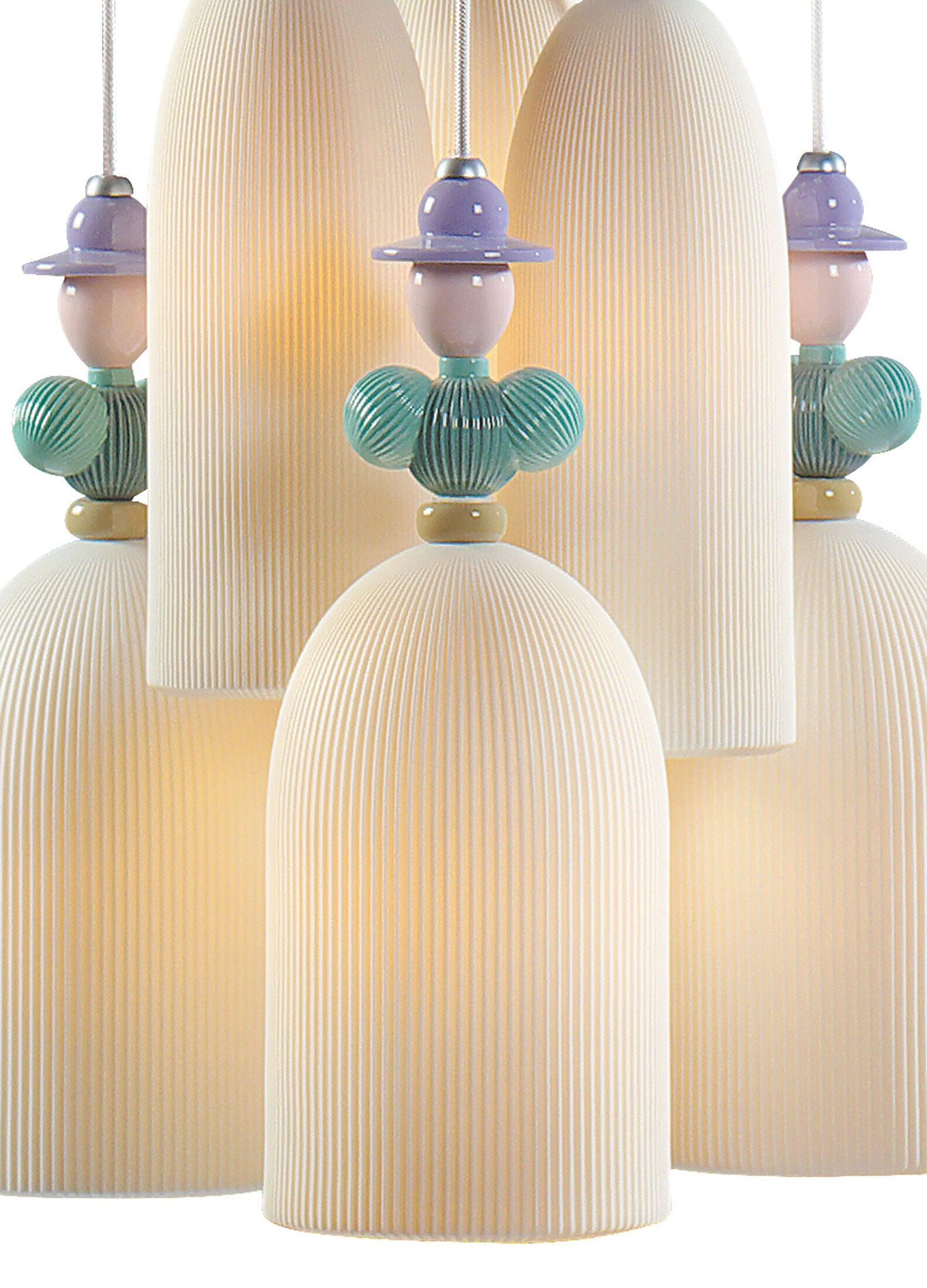 Lladró - Mademoiselle 6 Lights Gathering in The Lawn Pendant Light