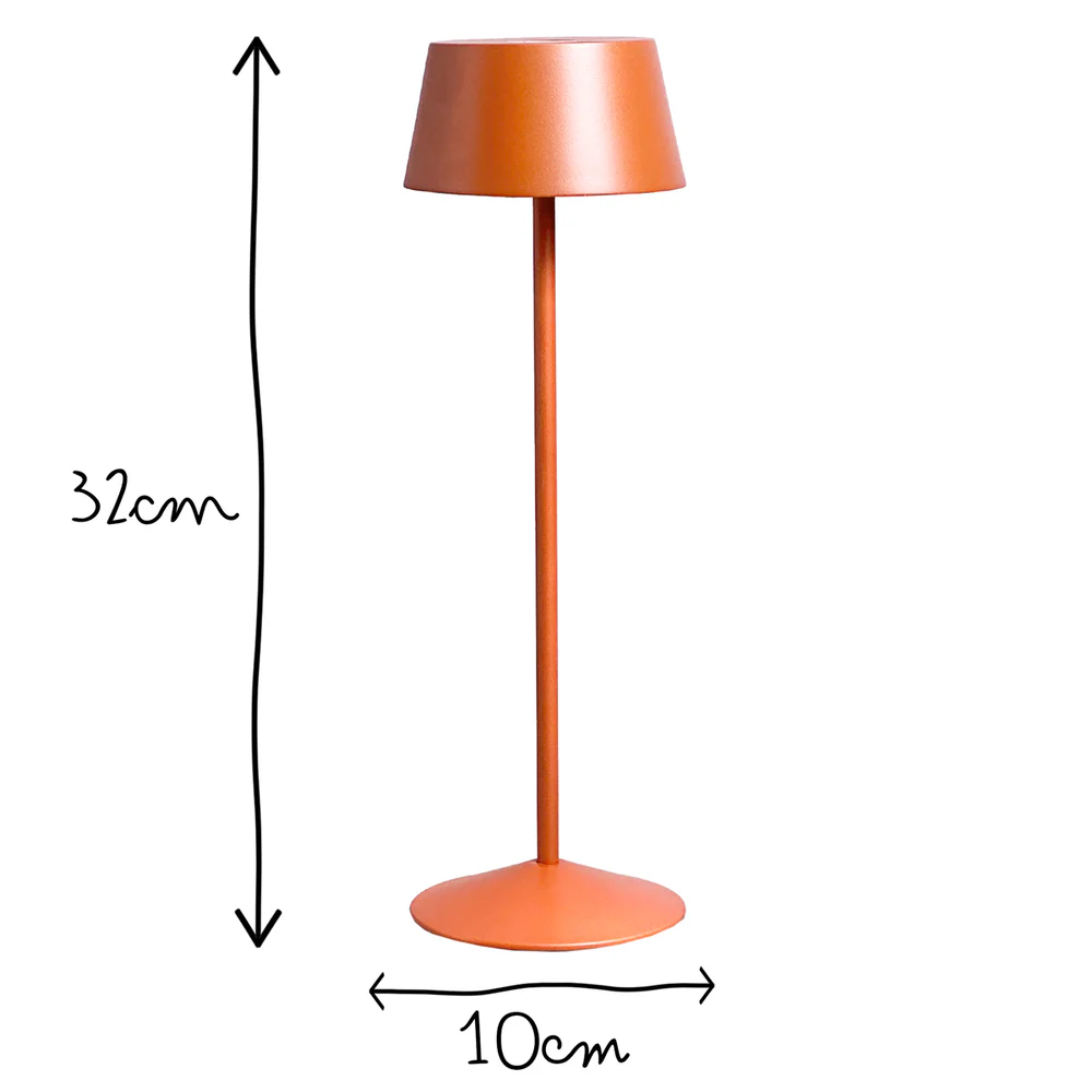 Pooky - Scoon Rechargeable Table Lamp - Rust