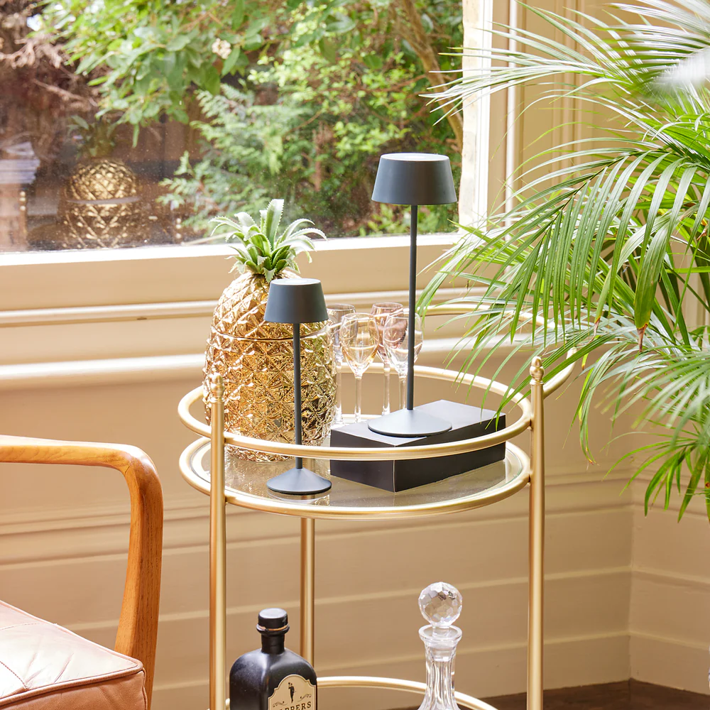 Pooky - Wee Scoon Rechargeable Table Lamp - Shale