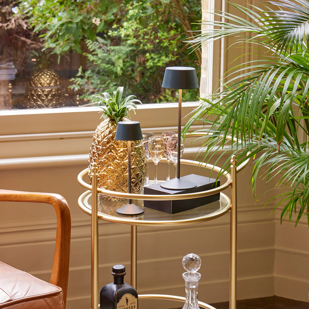 Pooky - Wee Scoon Rechargeable Table Lamp - Shale