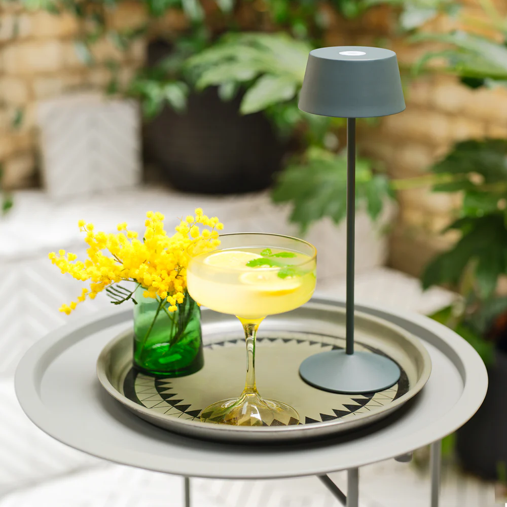 Pooky - Scoon Rechargeable Table Lamp - Shale