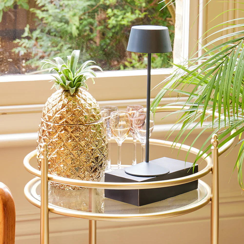 Pooky - Scoon Rechargeable Table Lamp - Shale