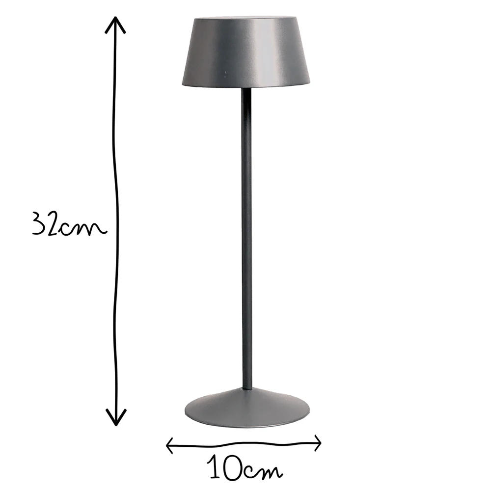 Pooky - Scoon Rechargeable Table Lamp - Shale
