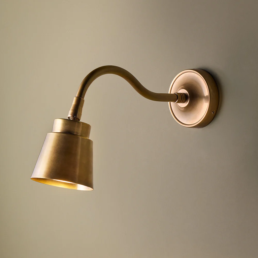 Pooky - Wendell Wall Light - Antique Brass