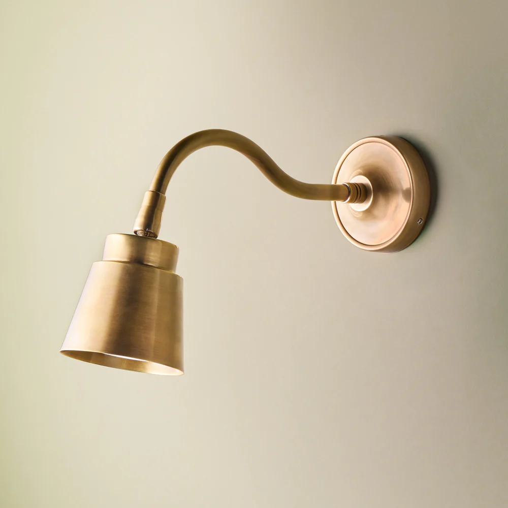 Pooky - Wendell Wall Light - Antique Brass
