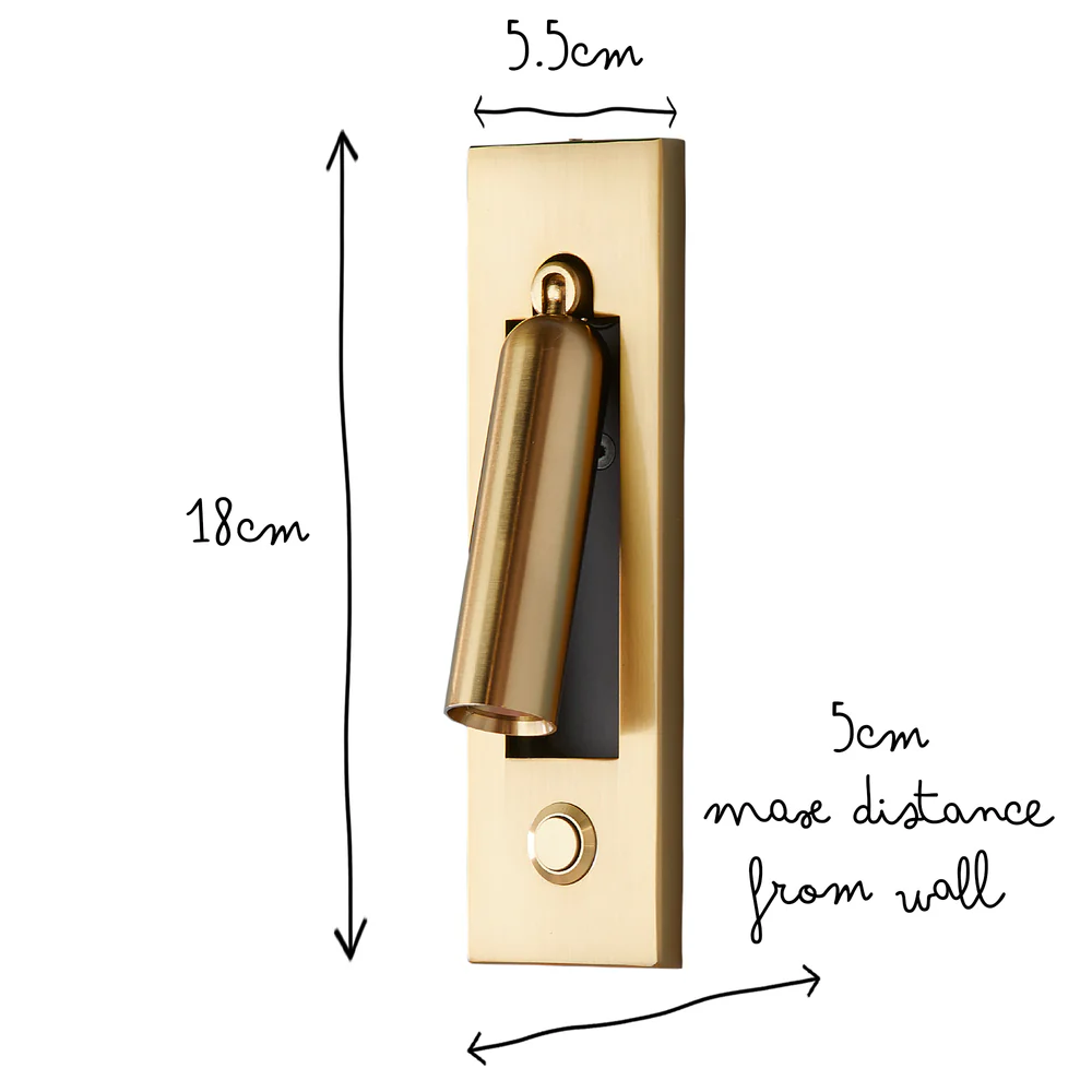 Pooky - Niche Wall Light - Antique Brass Finish