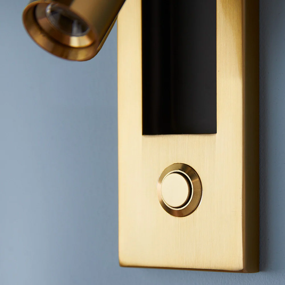 Pooky - Niche Wall Light - Antique Brass Finish