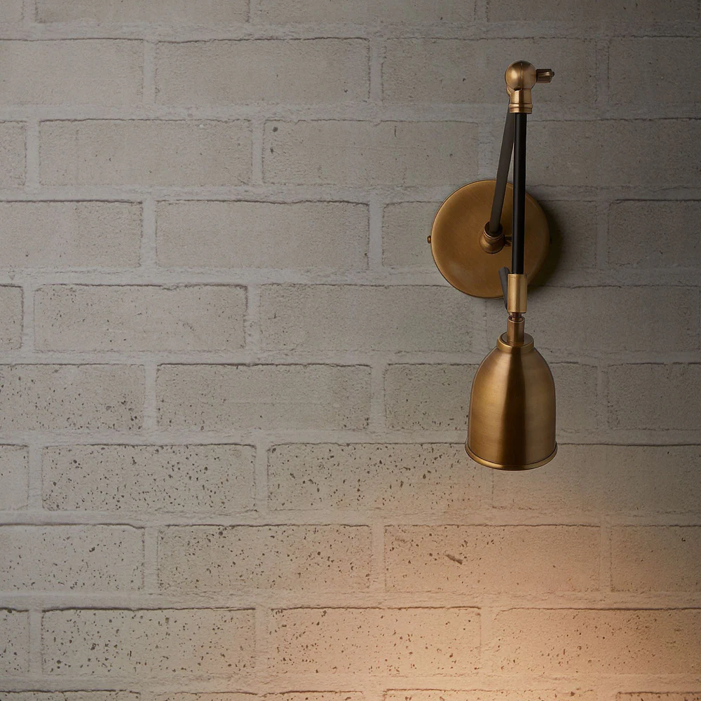 Pooky - Pick Wall Light - Black and Brass