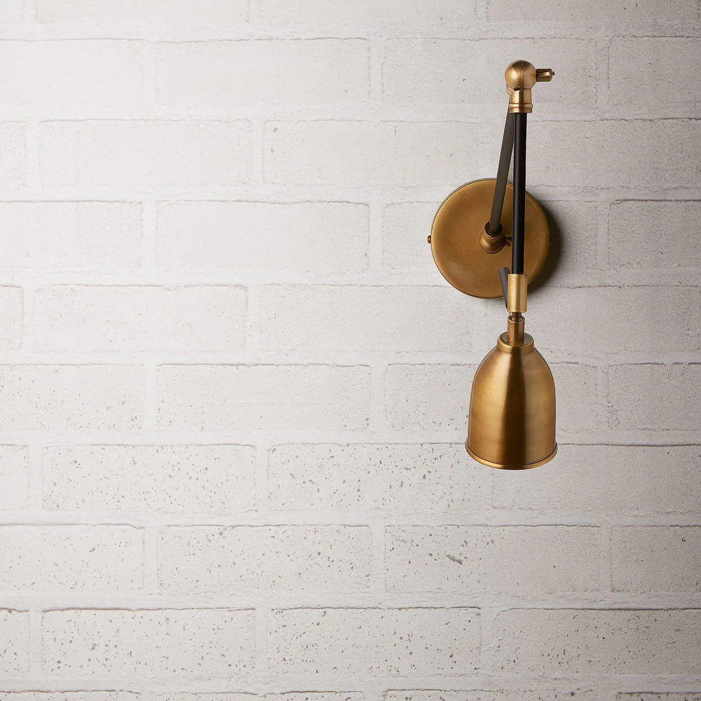 Pooky - Pick Wall Light - Black and Brass