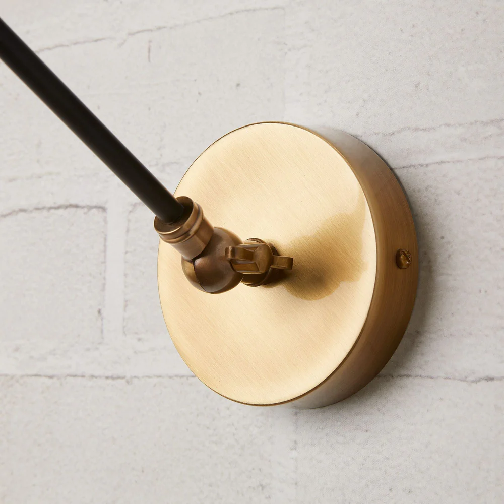 Pooky - Pick Wall Light - Black and Brass