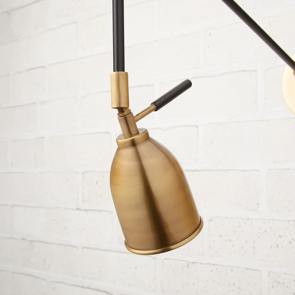Pooky - Pick Wall Light - Black and Brass