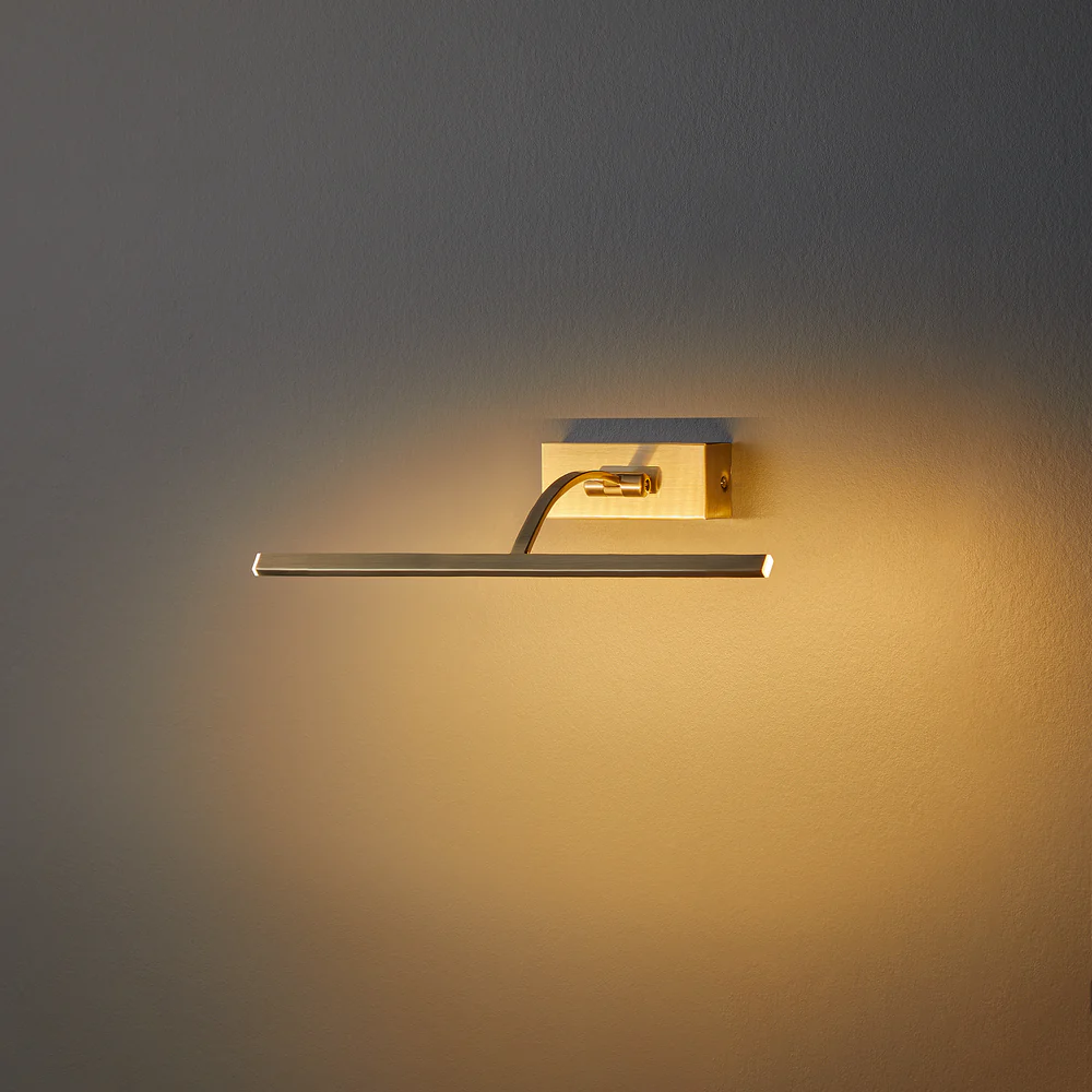 Pooky - Blake Dimmable Picture Light - Smaller - Antique Brass Finish