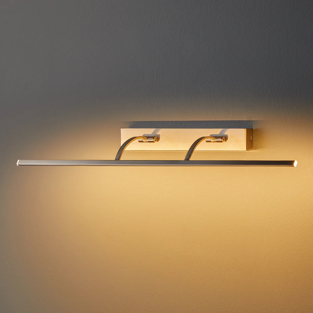 Pooky - Blake Dimmable Picture Light - Larger - Brushed Chrome Finish
