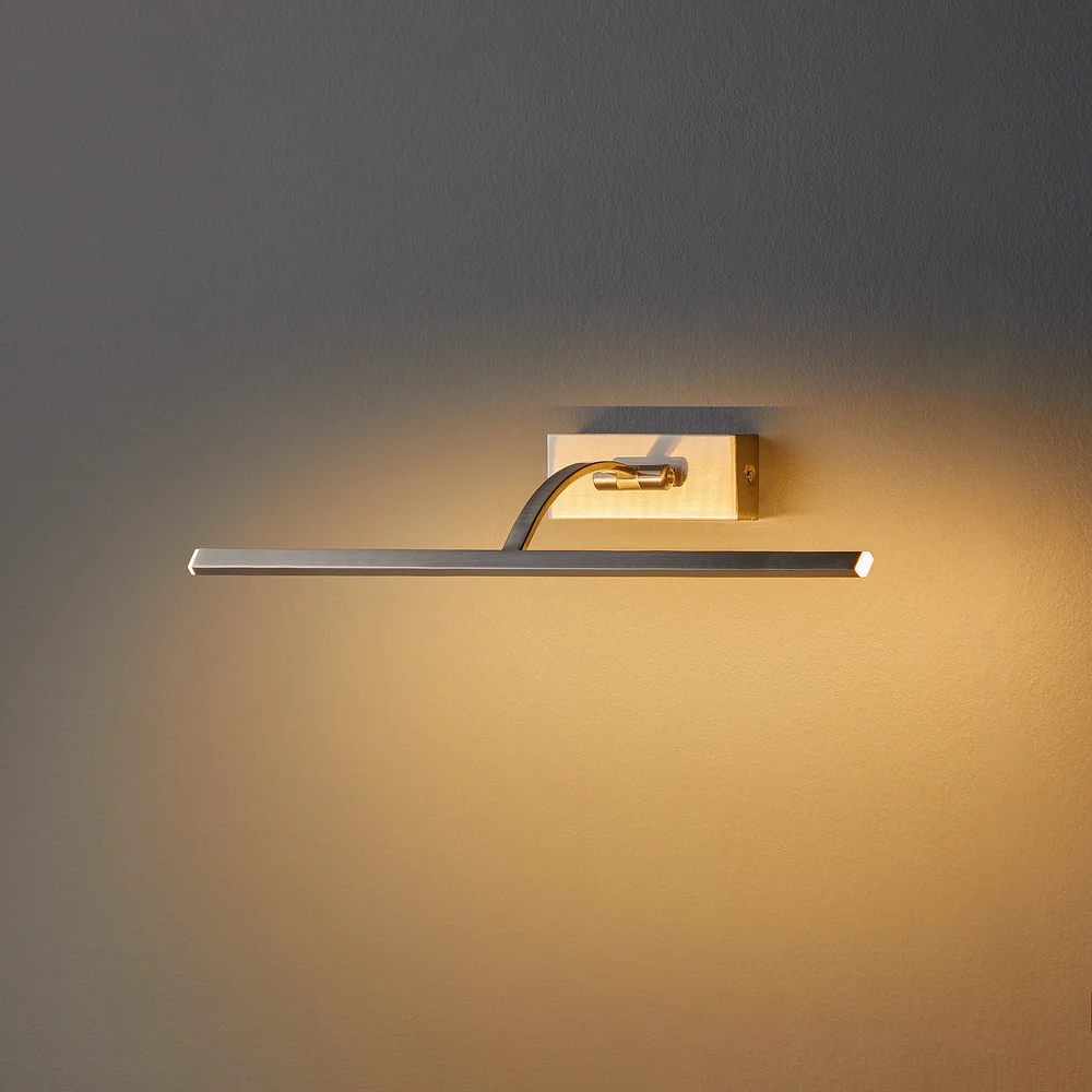 Pooky - Blake Dimmable Picture Light - Medium - Brushed Chrome Finish