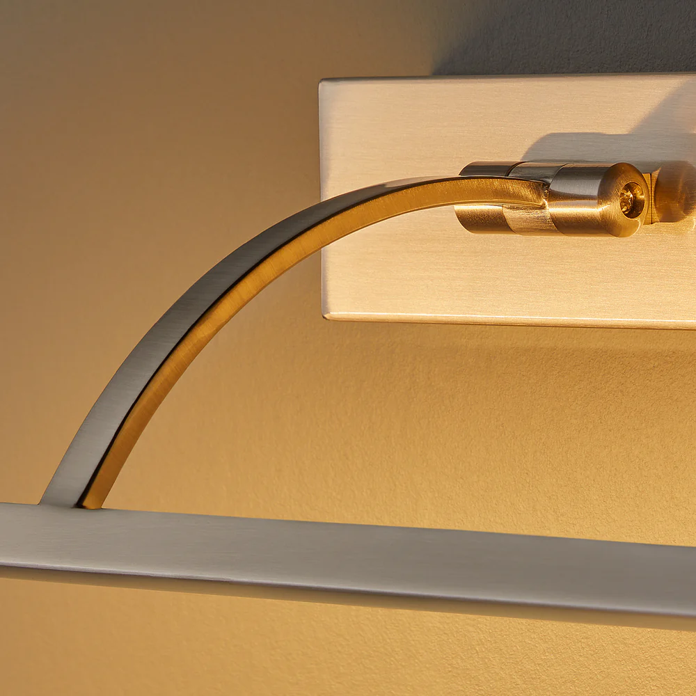 Pooky - Blake Dimmable Picture Light - Smaller - Brushed Chrome Finish