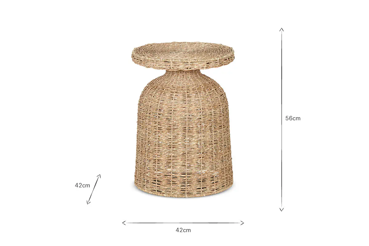 Nkuku - Rampura Rattan Side Table - Natural