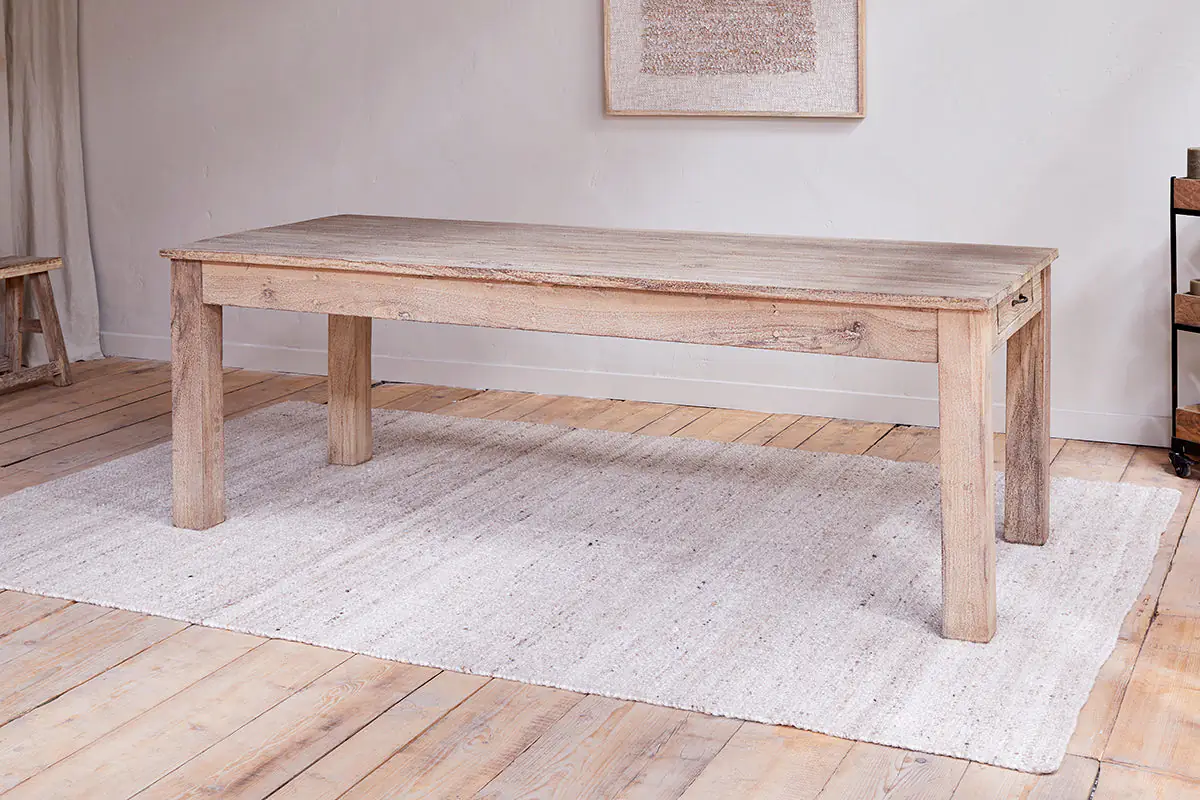 Nkuku - Fioni Reclaimed Wood Dining Table - Natural - Large