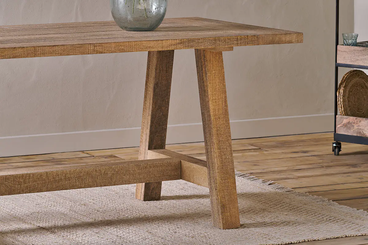 Nkuku - Indali Mango Wood Dining Table - Natural - Large