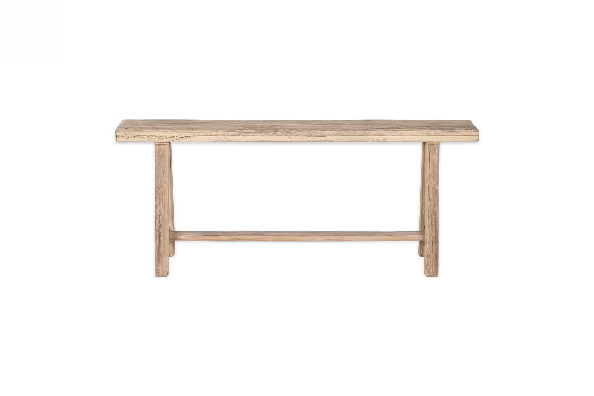 Nkuku - Ibo Reclaimed Wood Long Bench - Natural