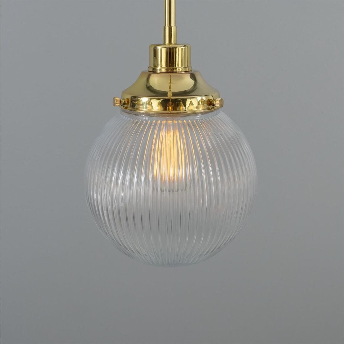 Mullan Genoa Eight Light Prismatic Glass Chandelier 109cm IP20 - Polished Brass Finish