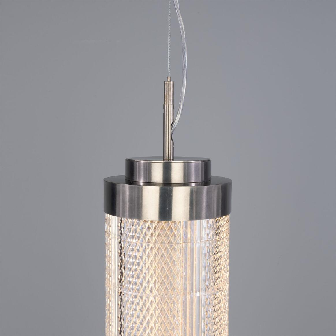Mullan Ashford Neo-Victorian Vertical Linear Pendant Light 102cm IP20 - Antique Silver Finish
